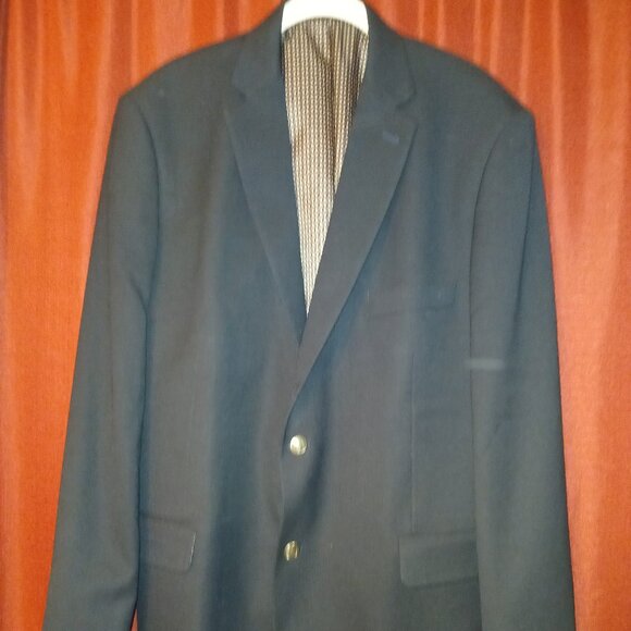NAVY BLUE MEN'S SUIT JACKET - Picture 7 of 9